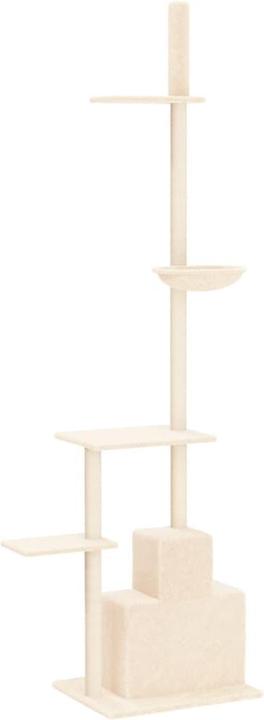 Image du produit VidaXL Kratzbaum Deckenhoch Creme 250,5-276,5cm Katzenbaum Katzenkratzbaum (276.50 cm, Crème)