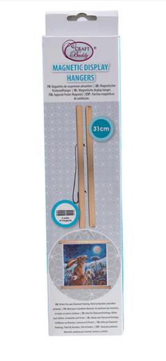 Actual product image Craft Buddy Crystal Art Scroll Magnetic Display Hangers 31 cm
