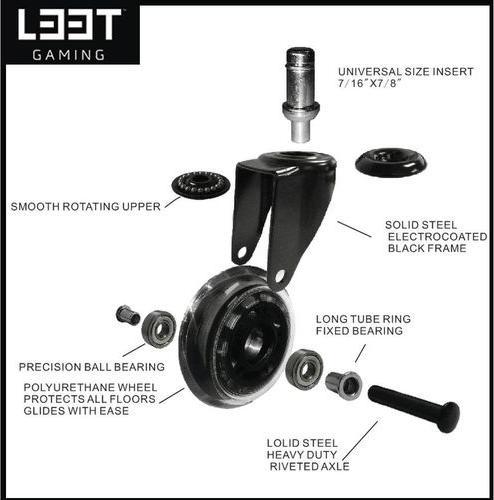 Produktbild L33T Rollen für Gaming-Stühle