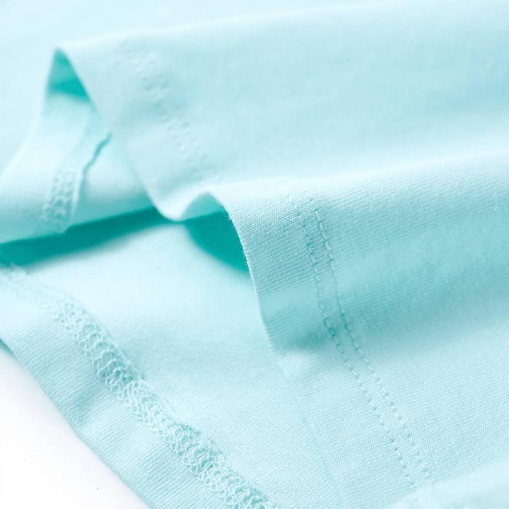 Actual product image VidaXL Children's T-shirt light blue 128,Material: 95 % cotton. 5 (128)
