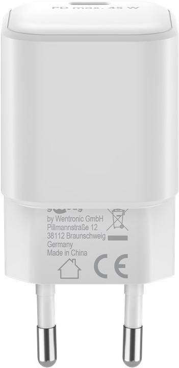 Produktbild Goobay USB-C Nano Schnellladegerät mit GaN Technologie (45 W)