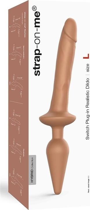 Produktbild Strap-on-me Switch Plug-In Dildo Caramel (L)
