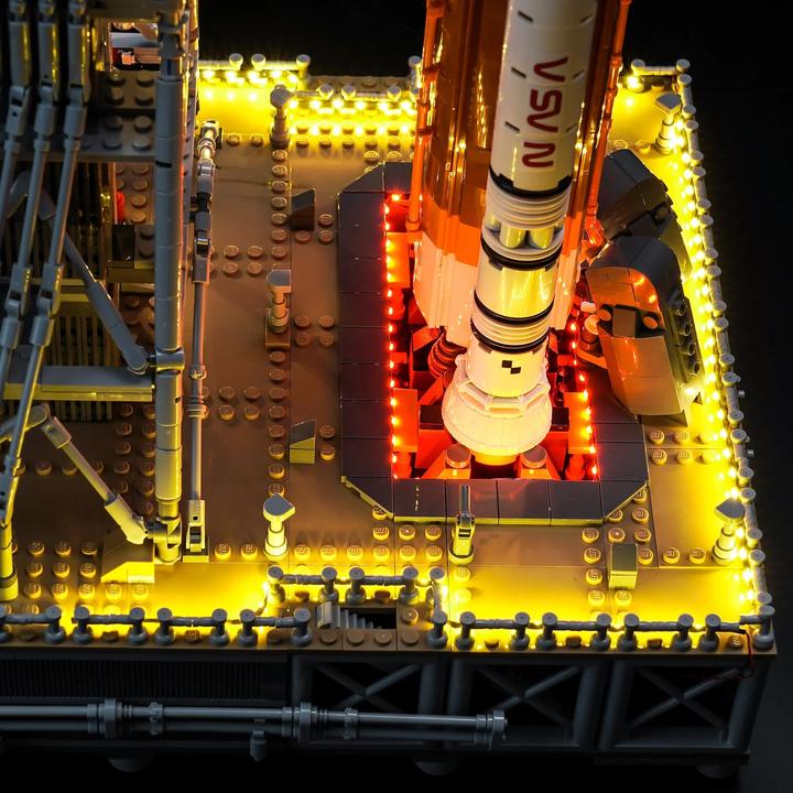 Actual product image BrickBling LED light set for LEGO NASA: Artemis launch pad (10341)