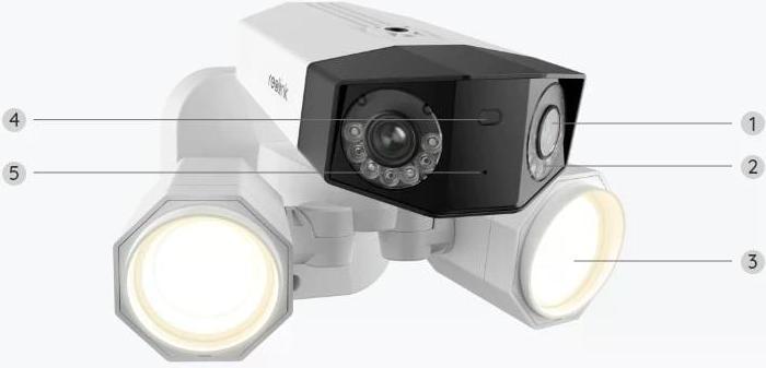 Actual product image Reolink Floodlight F750P 4K camera (4608 x 1728 pixels)