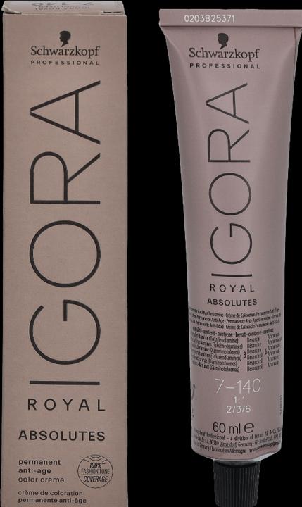 Immagine prodotto Schwarzkopf Professional Igora Royal Absolutes S 7-140 Biondo Medio Cendré Beige Naturale (Biondo medio, Beige)