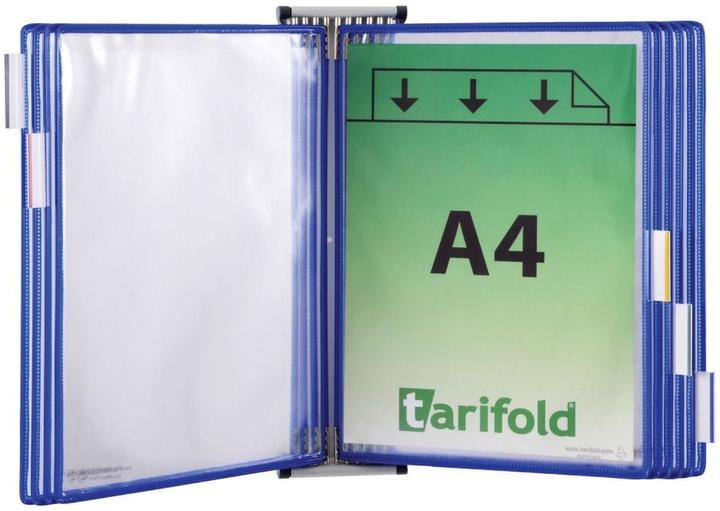 Actual product image Tarifold Wall display board system 414101 DIN A4 blue with 10 display boards (A4, 10 x)