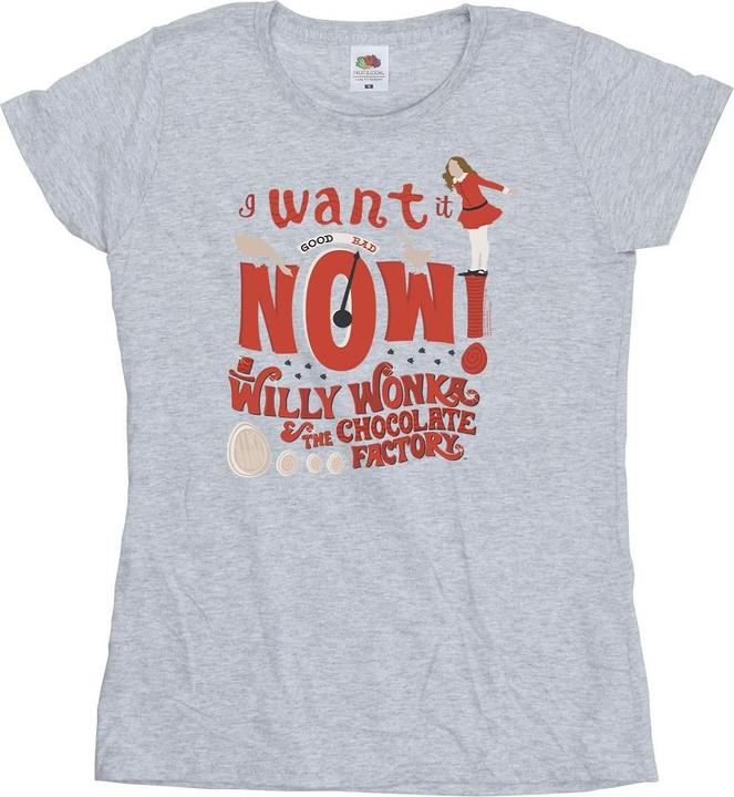 Immagine prodotto Willy Wonka & the Chocolate Factory Verruca Salt I Want It Now Maglietta Donna (L)
