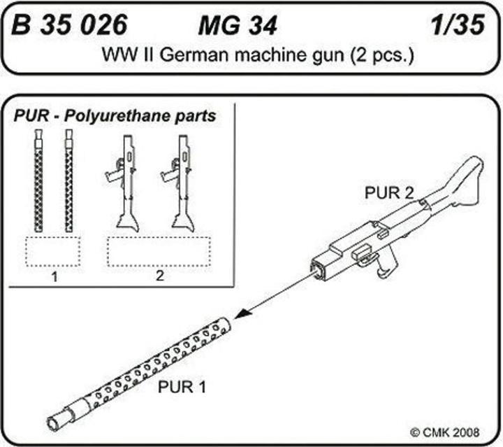 CMK MG 34 Mitrailleuse allemande