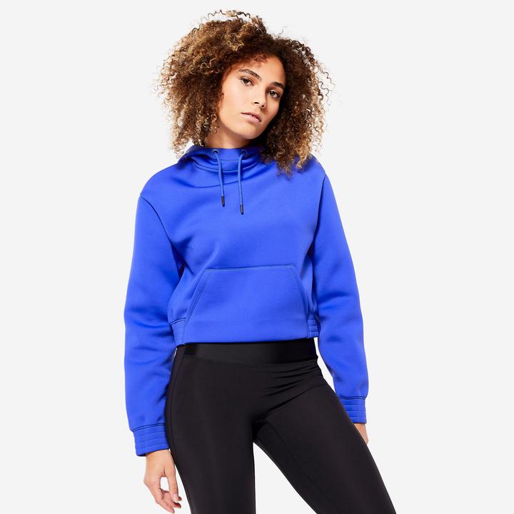 Produktbild Domyos Kapuzenpullover Damen - FSW500 blau (XL)