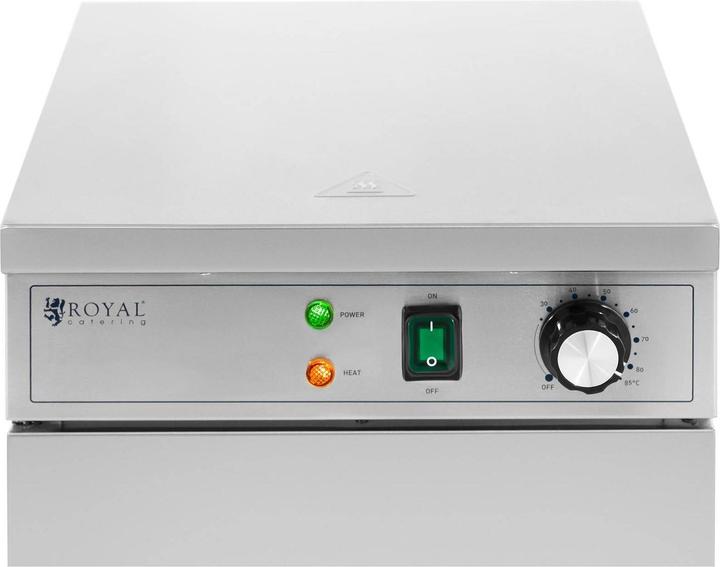 Produktbild Royal Catering Tellerwärmeschrank Wärmeschrank Tellerwärmer 80 °C Geschirrwärmer 60 Teller