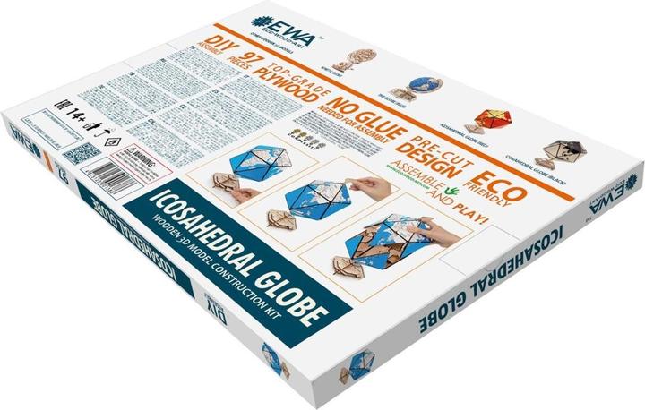 Produktbild Eco Wood Art Ikosaeder Globus