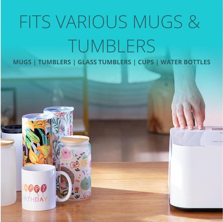 Actual product image Loklik Auto Tumbler Heat Press *white* (Accessories)