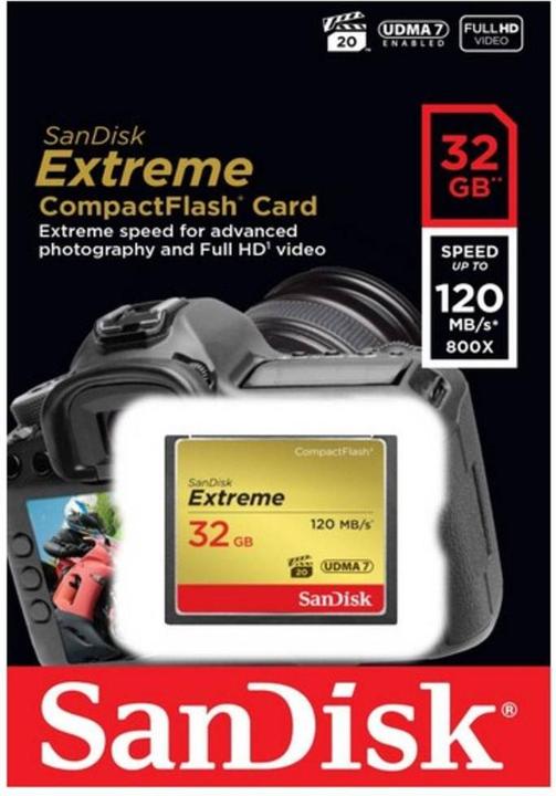 Produktbild SanDisk Extreme Compact Flash (32 GB, CF)