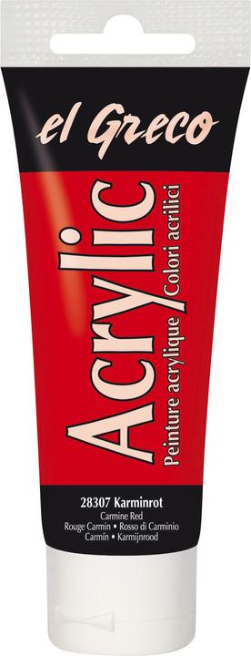 Actual product image Kreul el Greco Acrylic 75ml (Crimson, 75 ml)