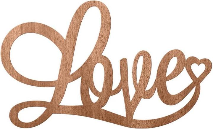 Immagine prodotto Trenddeko Mogano - Amore con cuore (50 x 30 cm)