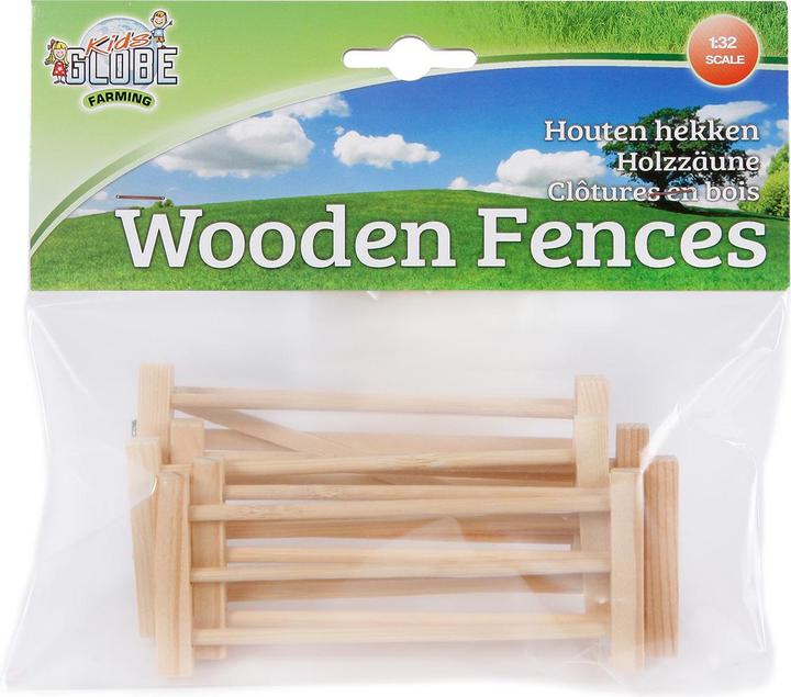 Actual product image Kids Globe Farming Houten Hekken 1:32, 6st.