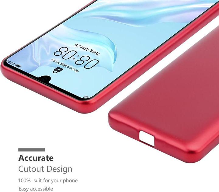 Actual product image Cadorabo Bumper TPU Matt Metallic (Huawei P30)