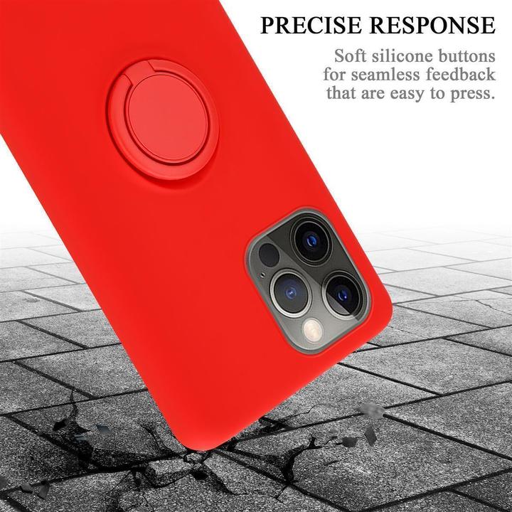 Productafbeelding Cadorabo TPU Vloeibare Ring Silicone Hoesje (Realme 12 Pro+, Apple iPhone 12)
