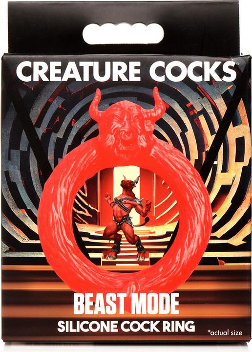 Image du produit Frisky Beast Mode - Silicone Cock Ring - Red (2.30 cm)