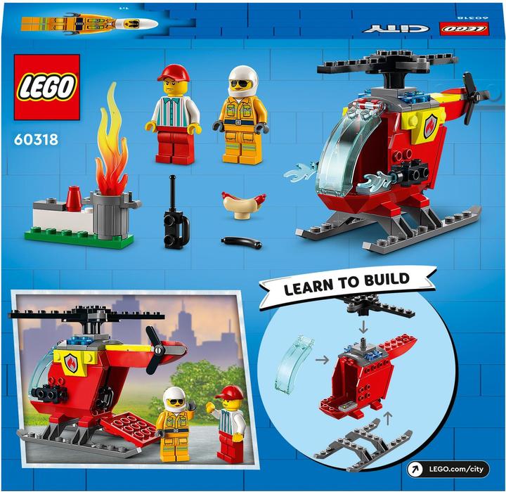 Produktbild LEGO Feuerwehrhubschrauber (60318, LEGO City)