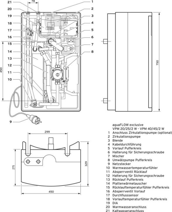 Immagine prodotto Vaillant Stazione di acqua potabile aguaFLOW exclusive VPM 20/25/2 W