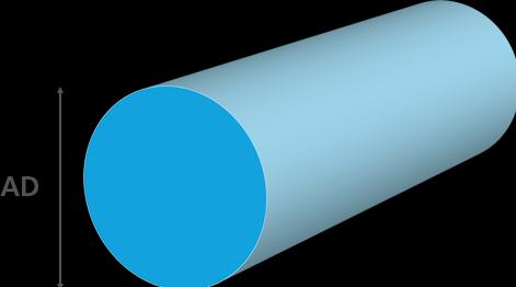 Immagine prodotto Brütsch-Rüegger Metals Profilo rotondo in ottone, 40,00 mm (2 x 1 m)