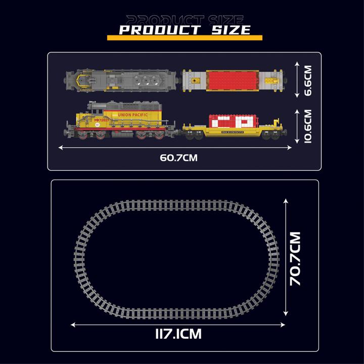 Actual product image Mould King SD40-2 diesel locomotive