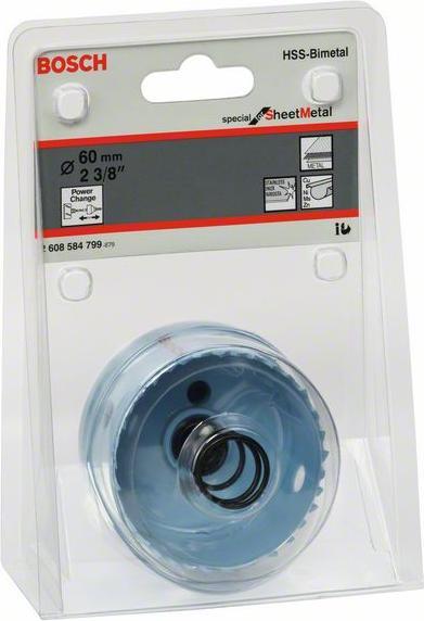 Immagine prodotto Bosch Professional Zubehör Sega a tazza speciale per lamiera, 60 mm, 2 3/8 di pollice (60 mm)
