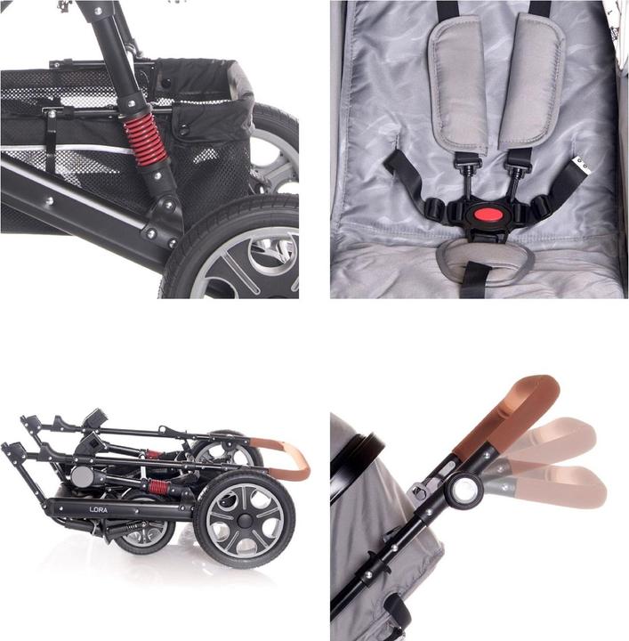 Produktbild Lorelli Kinderwagen Lora Gummiräder