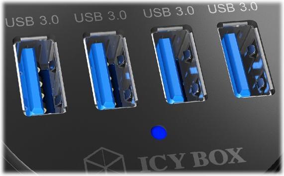 Actual product image Icy Box Ib-Hub1403 (USB-C, 4 Ports)