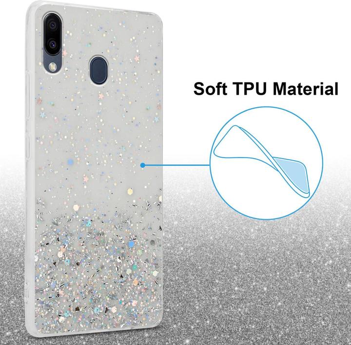 Produktbild Cadorabo TPU Hülle mit Glitzer für Samsung Galaxy M20 (Samsung Galaxy M20)