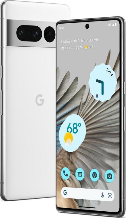 Google Pixel 7 Pro (256 GB, White, 6.70", SIM + eSIM, 50 Mpx, 5G)