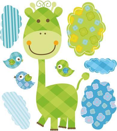Image du produit Trenddeko Set d'animaux amusants (échantillon) (108 x 120 cm)