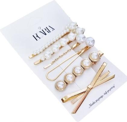 Actual product image Ecarla Elegant Hairpins Gold 4Pcs