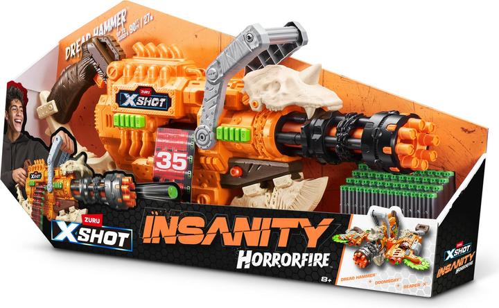 Actual product image Zuru Insanity HorrorFire Dread Hammer (48 Darts)