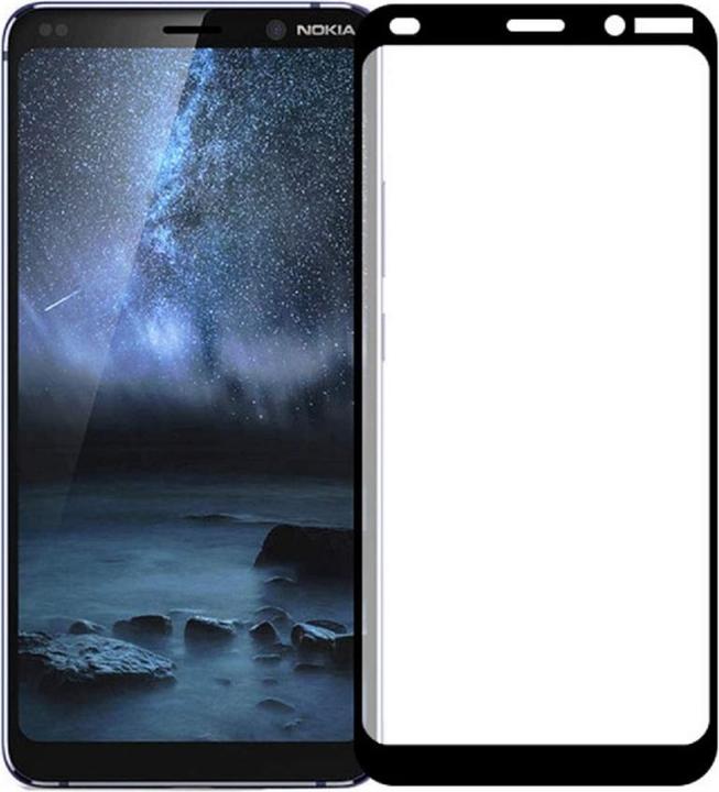 Actual product image Screenguard Nokia 9 PureView Full Screen Protective Glass Film 2.5D 9H (1 Piece, Nokia 9 PureView)