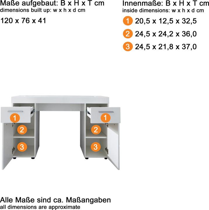 Produktbild Trendteam Amanda (120 x 41 x 76 cm)