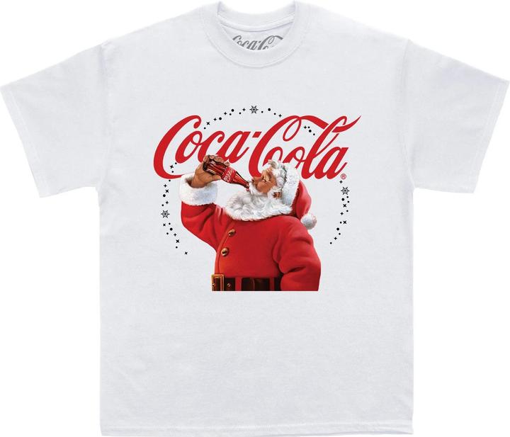 Coca Cola Drinking Santa TShirt (M)