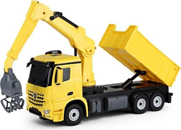 Produktbild Rastar Mercedes-Benz Arocs Fjernstyret Lastbil med kran 2.4G, Gul