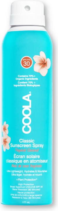 Coola Suncare Classic Spray Tropical Coconut (Sonnenspray, SPF 30, 177 ml, 177 g)