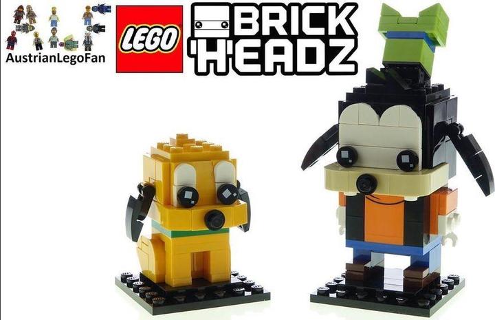 Produktbild LEGO Disney - Goofy & Pluto (40378, LEGO Brickheadz, LEGO Seltene Sets)