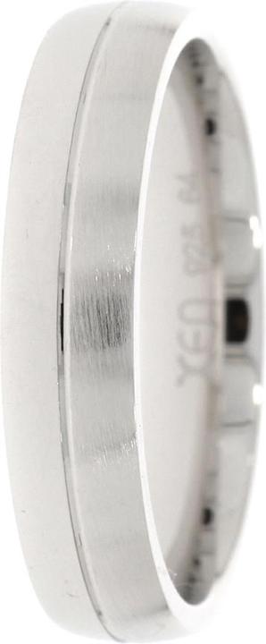 Image du produit Xen Bague homme 5 mm large polie/matée (21, 66, Argent 925)