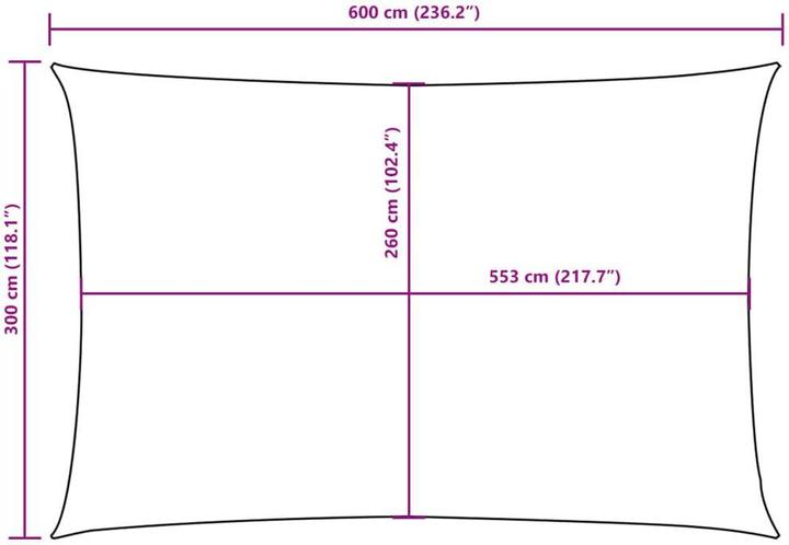 Actual product image VidaXL Nezhatok (300 x 600 cm)