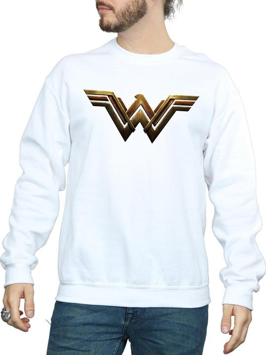 Actual product image Mens Justice League Movie Wonder Woman Emblem Sweatshirt (S)