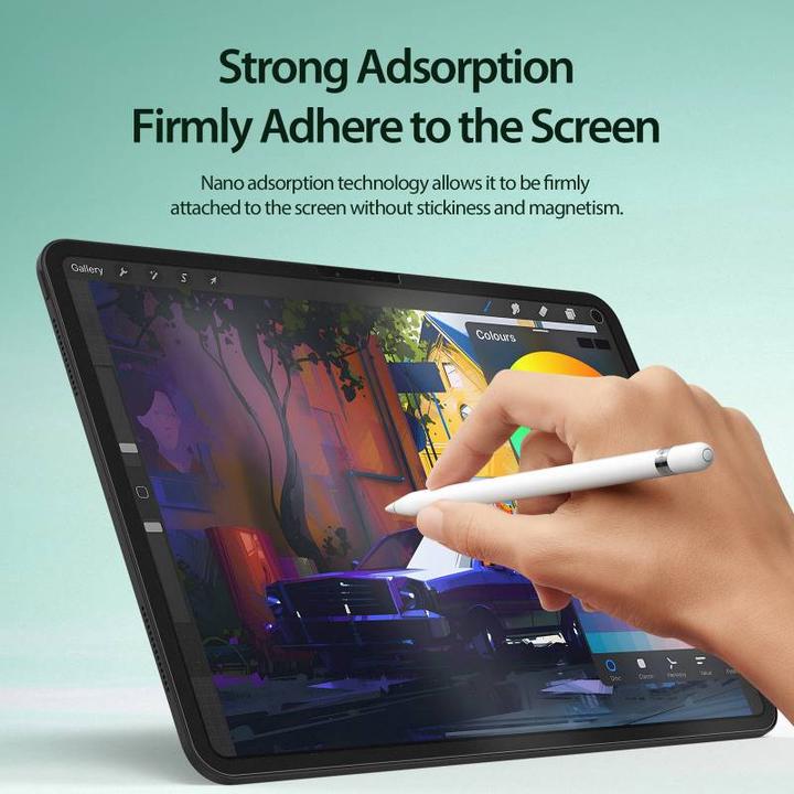 Actual product image Dux Ducis Naad Paperfeel protective film iPad 7/8/9 10.2 - Black (1 Piece, iPad 10.2)