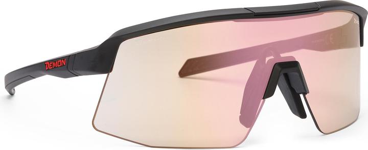Actual product image Demon Roubaix Photochromic 1-3 (matt black-red-red mirror, Gold mirrored, Cylindrical, Self-tinting)
