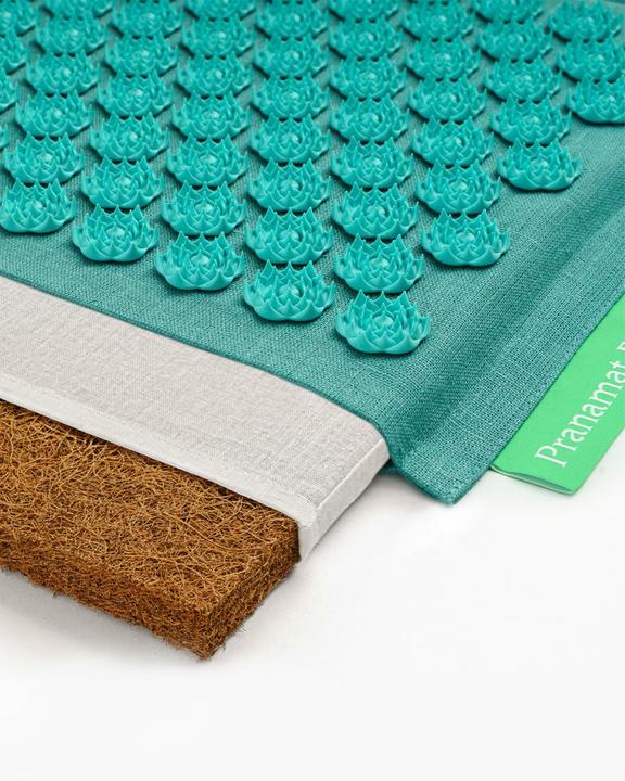 Actual product image Pranamat ECO massage set mat + cushion + mini mat d. turquoise
