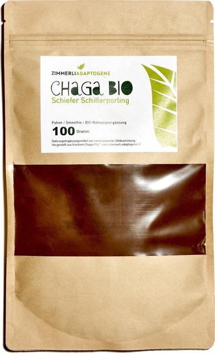 Produktbild Zimmerli Adaptogene Chaga Pulver (BIO) (1 Stück, Pulver, 100 g)