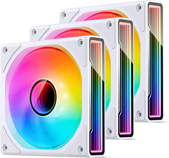 Image du produit Jonsbo ZK-120W Ventilateur 3en1- A-RGB, blanc (120 mm, 3 x)