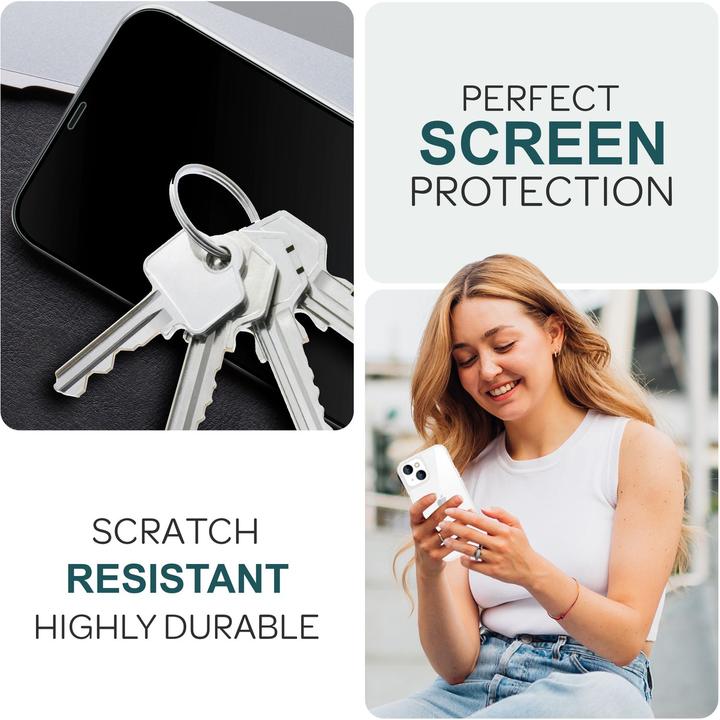 Actual product image Nalia 2x protective glass & 1x template (2 Piece, Apple iPhone 15 Plus)